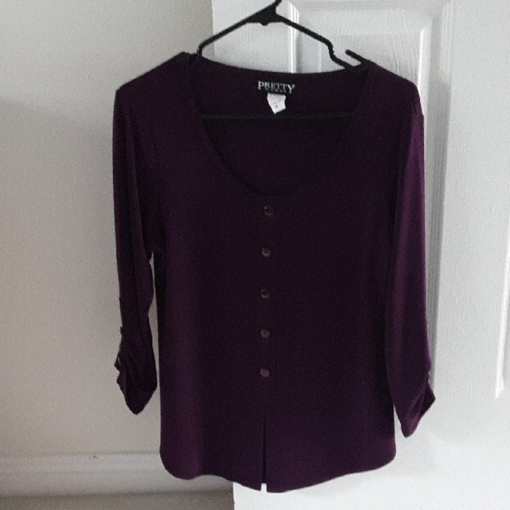 ePretty Purple Button Down Shirt for Women